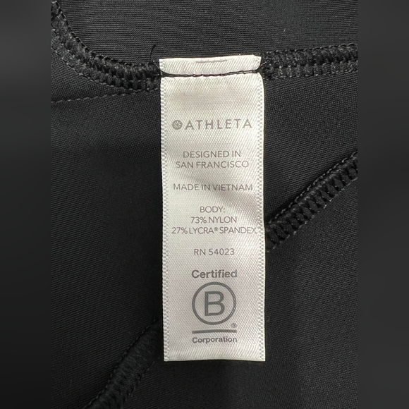 ***Host pick****ATHLETA Stellar Flare Trouser Size 10 Black Zipper Leg Opening - Picture 6 of 9